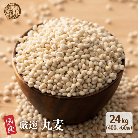 雑穀 雑穀米 国産 丸麦 24kg(400g×60袋) 業務用サイズ 無添加 無着色 送料無料