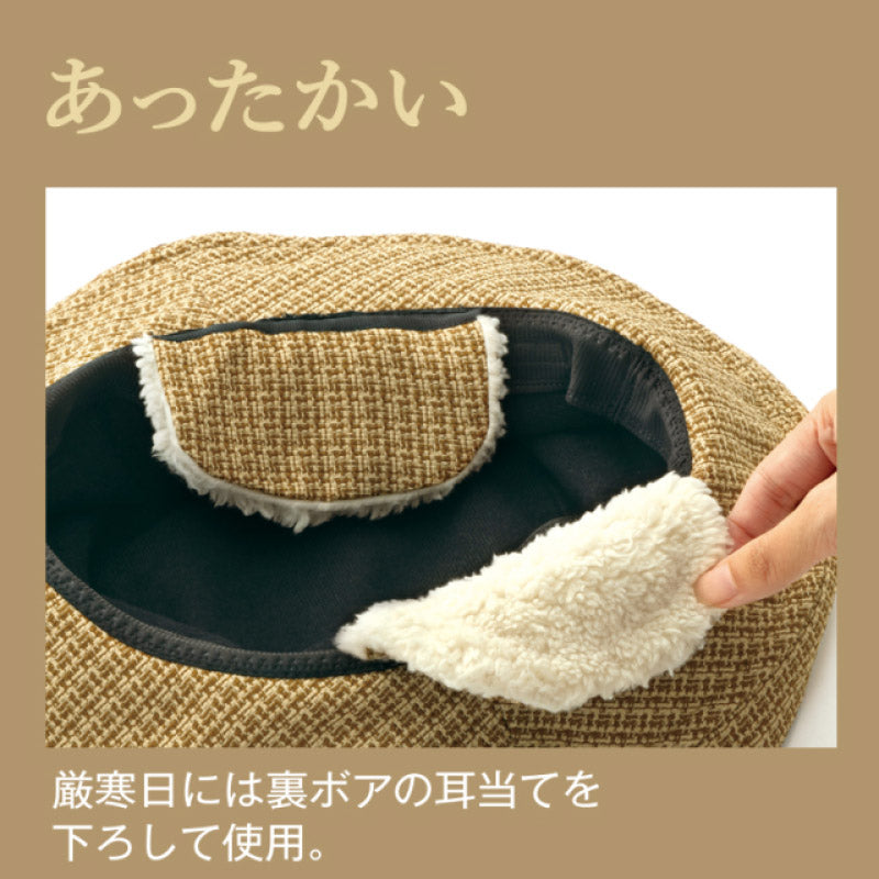【ブラック】キャップ 帽子 レディース 耳まであったか 小顔 魅せ帽子 ファーバケット あったか帽子 ふわふわ 暖かい 可愛い 防寒対策  耳あて 耳付き あったか 寒さ対策 ボア ファ 折りたたみ 小顔効果 バケットハット 大きめ 秋冬