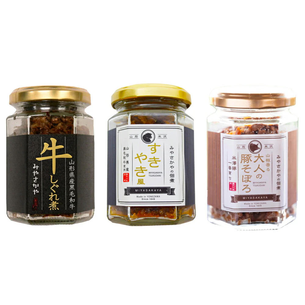 山形 みやさかや 3種佃煮詰合せ 和風惣菜 佃煮【送料込み】【二重包装不可】【お届け不可地域：離島】