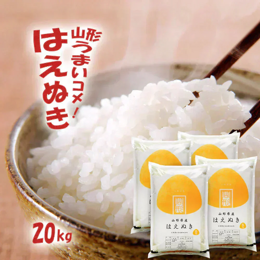 はえぬき 無洗米 20kg (5kg×4袋) 山形県産 令和7年産 送料無料 米 20キロ こめ コメ お米 精米 新米 お米20kg はえぬき20kg はえぬき20キロ