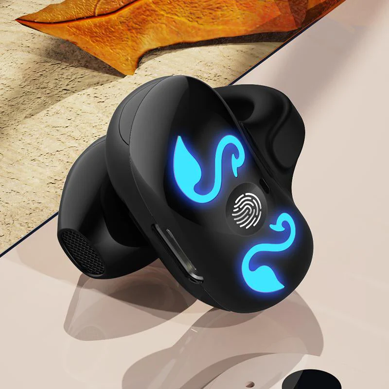即納 Bluetooth5.3 スポーツイヤホン イヤホン 2023新仕様 雰囲気ライト付き Type-C充電 防水仕様 w638A(ブラック)