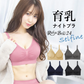 【モーブピンク/S-M】 ナイトブラ 《ラクブラ24 セルフィーネ 》 ノンワイヤー ブラ ブラジャー 大きいサイズ 育乳ブラ スポーツブラ スポブラ ブラトップ かわいい 谷間 小胸 ノーワイヤー ワイヤレス ホック ストラップ 調整 / Premina プレミーナ