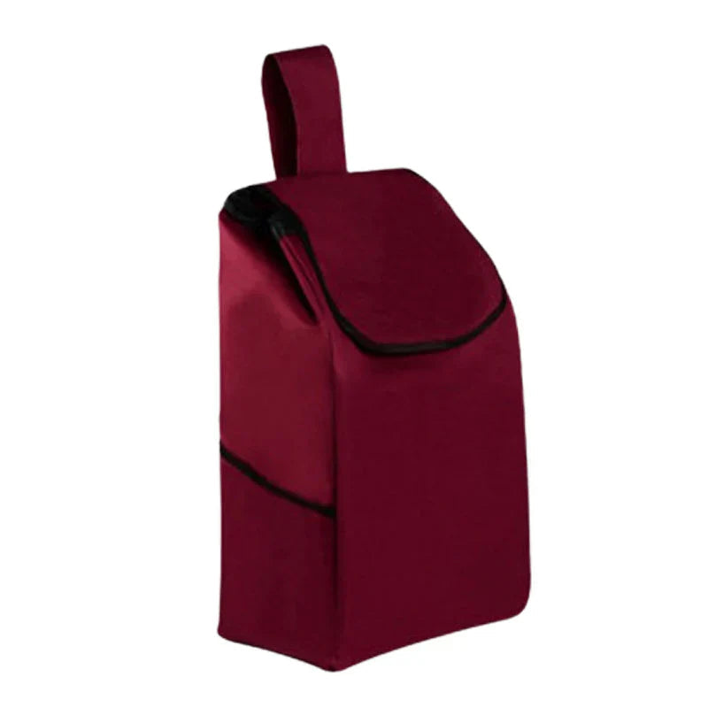 キャリーカート用バッグ 花ブラウン bag for carry cart 買い物バッグ キャリーケース カバー 防水 折り畳み 大容量 ショッピング 旅行 弊社のキャリーカートも対応