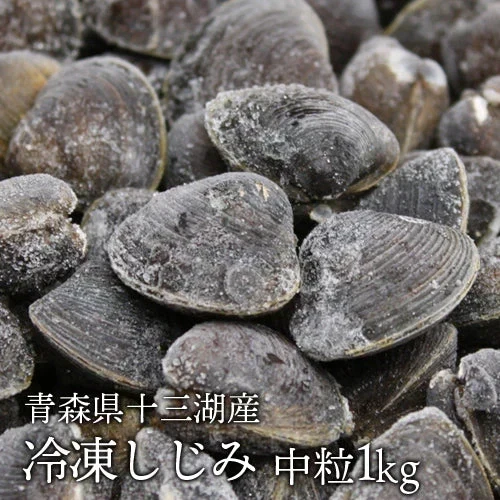 青森県十三湖　冷凍しじみ中粒 2kg（ヤマトシジミ）砂抜き済み　国産　送料無料　ギフト　しじみ