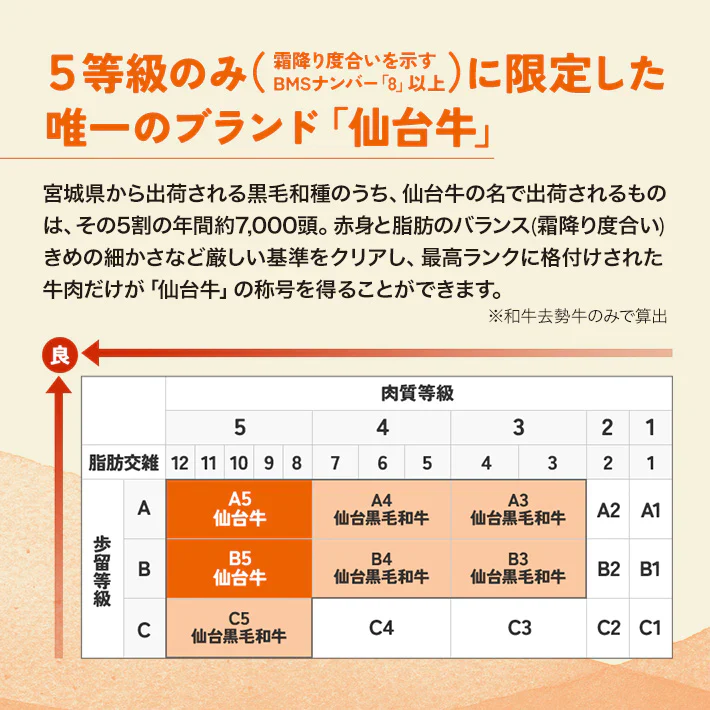 各100ｇ 3種 仙台牛 焼き肉 贅沢食べ比べセット BBQ a5 和牛