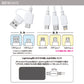 サンクレスト ポケモン：3in2 マルチケーブル 【ミミッキュ】5V 2.4A スマホ 充電ケーブル カラビナ付き TYPE-A C to MicroUSB C Lightning