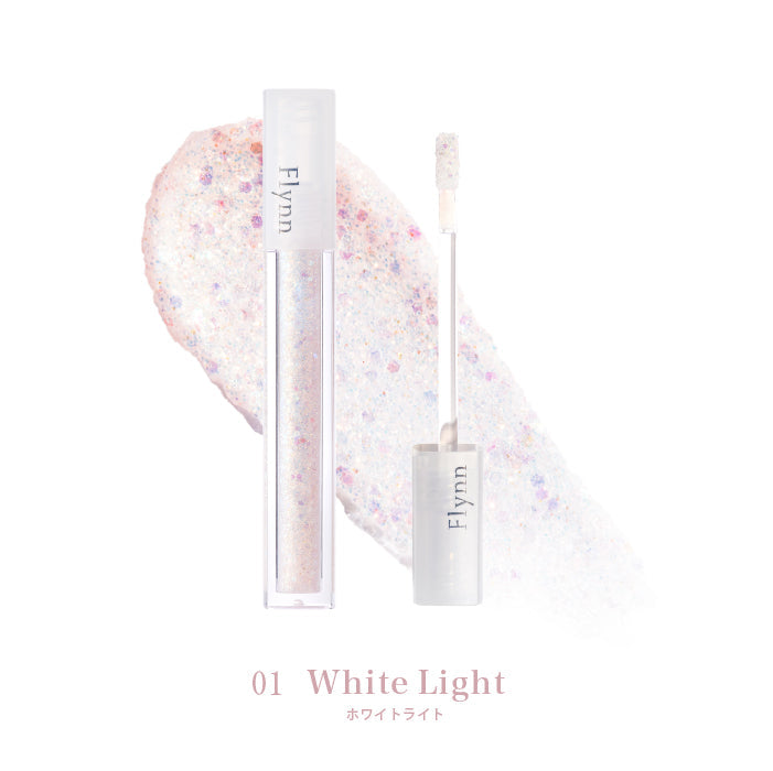 フリン ライトキャッチャー リキッドグリッター 【01：WHITE LIGHT】 化粧品 メイク 韓国コスメ アイシャドウ ラメ 涙袋 アイメイク