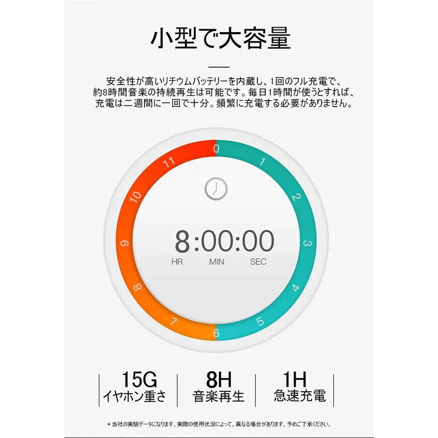 【ブラック】ブルートゥースイヤホン Bluetooth 4.2 ワイヤレスイヤホン 高音質 日本語音声通知 8時間連続再生 IPX4防水 ヘッドセット マイク内蔵 ハンズフリー 超長待機