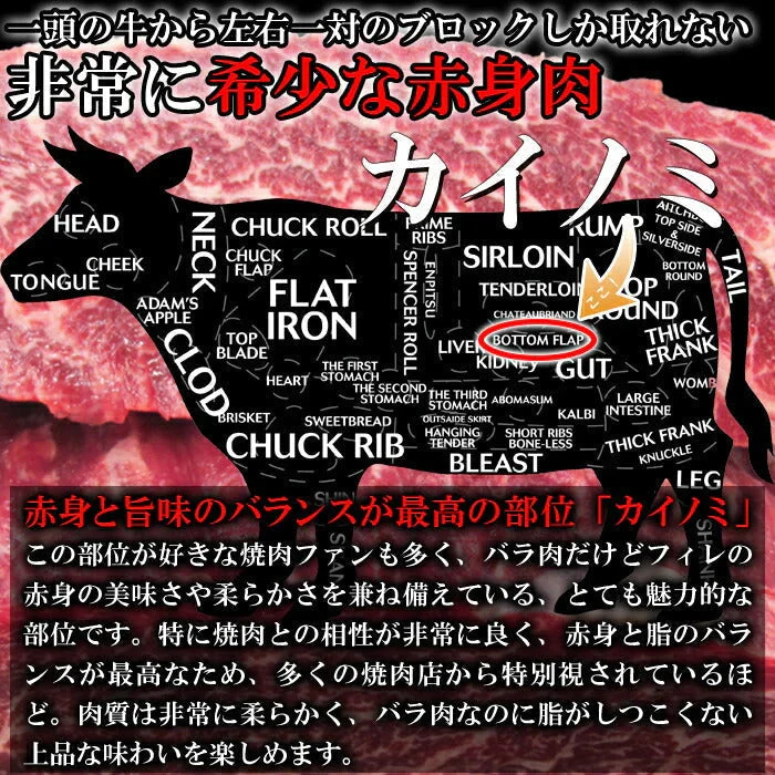 希少部位「カイノミ」100％使用!!国産牛BBQステーキ串約60g×5本（約300g）