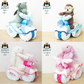 ジェリーキャットおむつバイク【Ｓサイズ/ピンクラビット】ぬいぐるみブランドのジェリーキャットがおむつバイクで新登場！大きなふわふわのぬいぐるみ