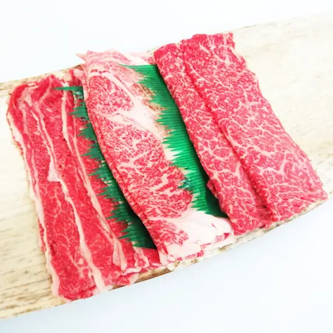 近江牛三種盛り（すき焼き・しゃぶしゃぶ：600g）