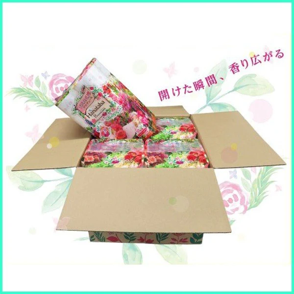 トイレットペーパー 丸富製紙 Hanataba プレミアム 日比谷花壇プロデュース 3枚重ね20m 12ロールＸ4パック