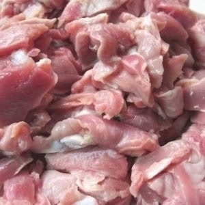 【国産】鶏砂肝銀皮(端材込) 2kg（1kg×2パック）