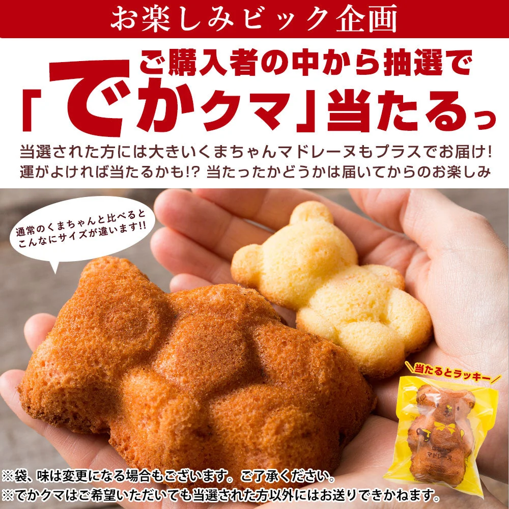 使用不可【超得ハイパーSALE】プチギフト 送料無料 スイーツ マドレーヌ くまちゃんマドレーヌ 2箱セット お取り寄せ スイーツ お菓子 ギフト プレゼント かわいい お返し お礼 プチギフト 詰め合わせ