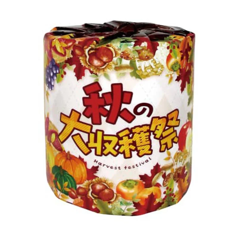個包装100個 トイレットペーパー 林製紙 秋の大収穫祭 ダブル30M