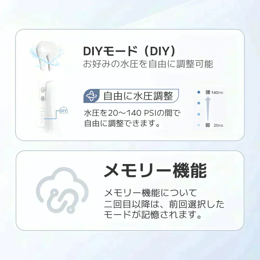ウォーターフロス 口腔洗浄器（コードレス）