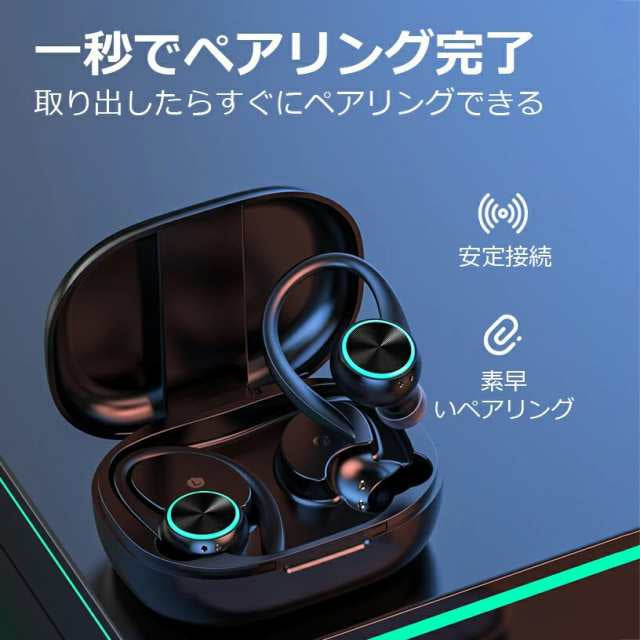 イヤホン 耳を塞がない ワイヤレス bluetooth 5.3 ランニング オープンイヤー ワイヤレスイヤホン ジョギング イヤーカフイヤホン 耳掛け式 マイク 高音質 w602C(ピンク)