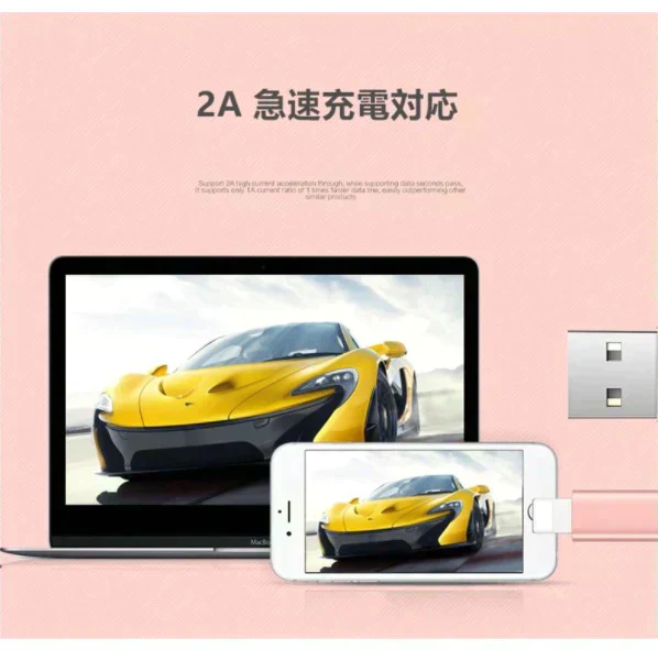 【ローズゴールド】iPhoneケーブル 長さ 1m 急速充電 充電器 データ転送ケーブル USBケーブル iPad iPhone13用 充電ケーブル XS Max XR X ３か月保証