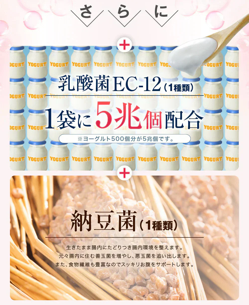 【お得2個セット・クレンズ革命】6ヶ月分 5兆個 善玉菌のチカラ  内側から スッキリ 腸活 ダイエットサプリ 腸内フローラ 納豆菌 乳酸菌 菌活 悪玉菌 ガセリ ビフィズス菌 カルニチン プロバイオティクス デトックス クレンズサプリメント ガセリ菌 悪玉菌 国産 お腹スッキリ 乳酸菌サプリ 酪酸菌　納豆菌 ナットウキナーゼ ビフィズス菌 おすすめ 人気 ランキング 効果 強力 最強 通販 日本製 国産