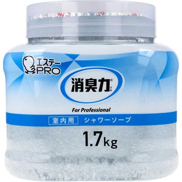 業務用消臭剤 エステー 消臭力 クラッシュゲルタイプ 室内用 シャワーソープの香り 本体 1.7kg X4個 KI1637