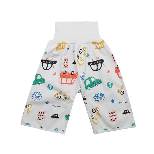 車Lサイズ おねしょパンツ1枚 おねしょ ズボン 防水 トイレトレーニング おねしょ対策 キッズ 腹巻き 80 90 100 110 120 130 140cm 1 2 3 4 5 6 7 8歳対応