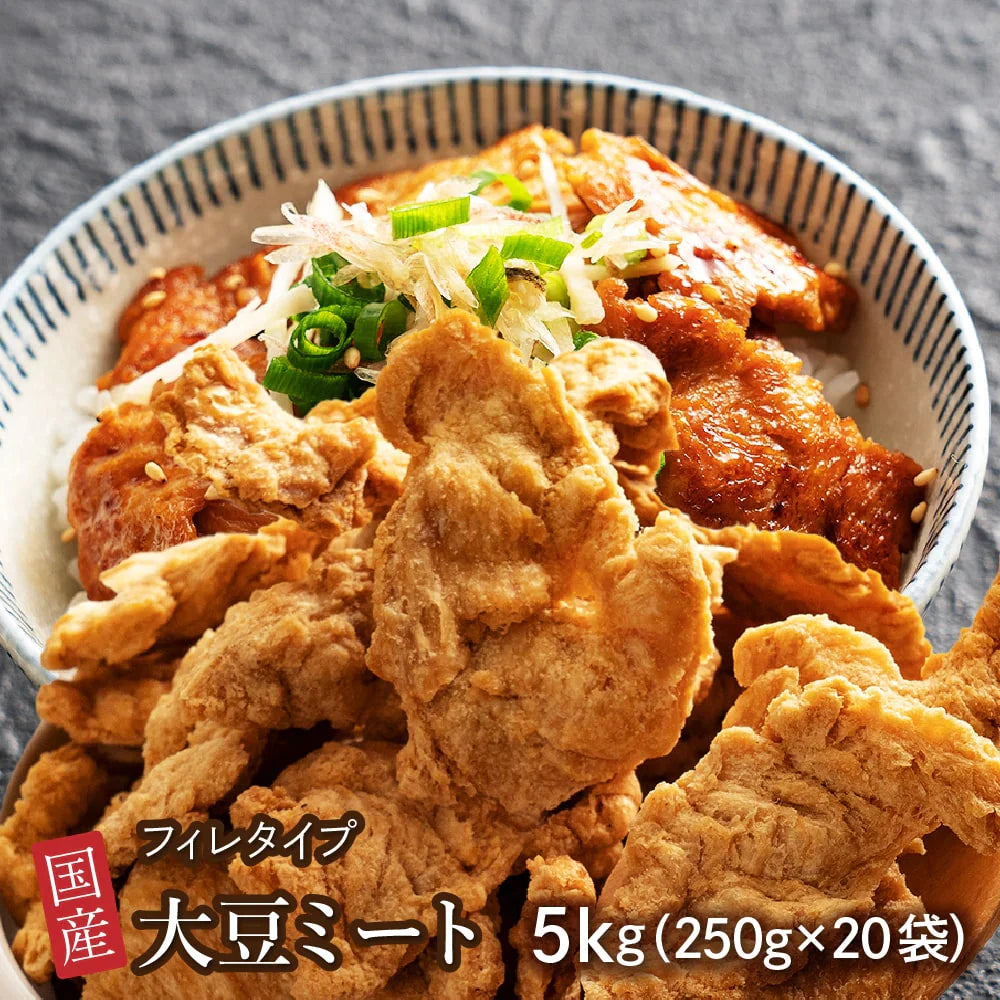雑穀 雑穀米 国産 大豆ミート(フィレ) 5kg(250g×20袋) 送料無料