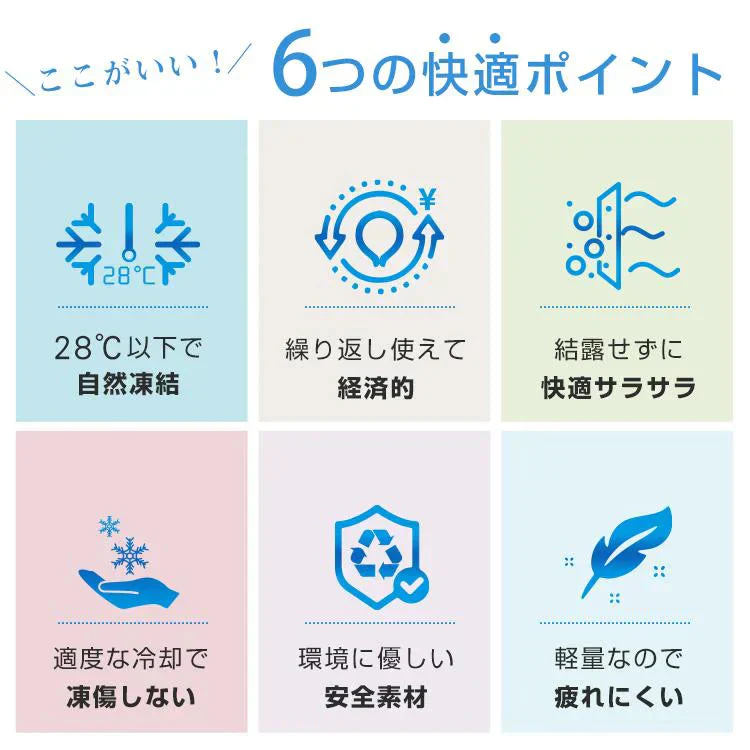 爽快リング 「28℃ ミントグリーン Mサイズ＆Lサイズ2本セット」 ネック リング クーラー PCM冷感 冷却 熱中症対策