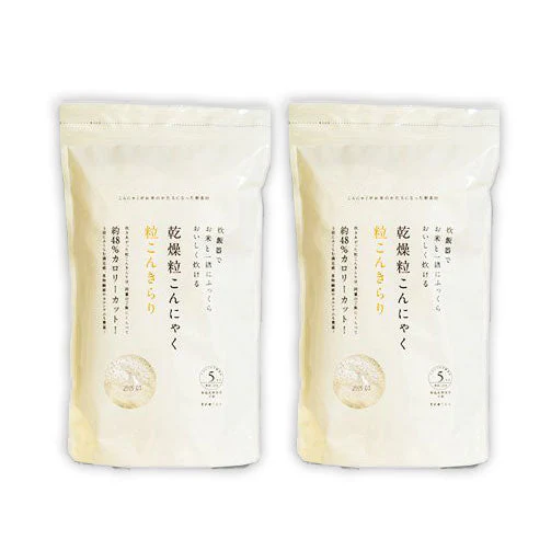 【２個】＼置き換えダイエット／ 乾燥粒こんにゃく「粒こんきらり」 (65g×5袋)  ダイエット ヘルシー こんにゃく こんにゃく粉 タピオカでんぷん ダイエット食品 置き換え