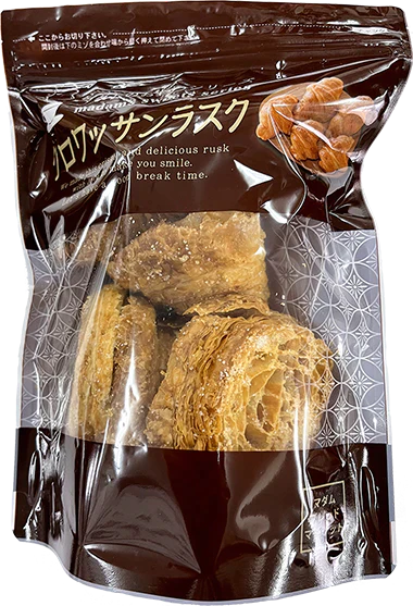 マダムのおやつシリーズ　クロワッサンラスク　2ｐセット（80ｇ×2ｐ）ラスク ギフト 送料無料　クロワッサン 常温 おやつ　　お手軽 お取り寄せ お取り寄せグルメ 北海道と沖縄を除き 【送料無料】