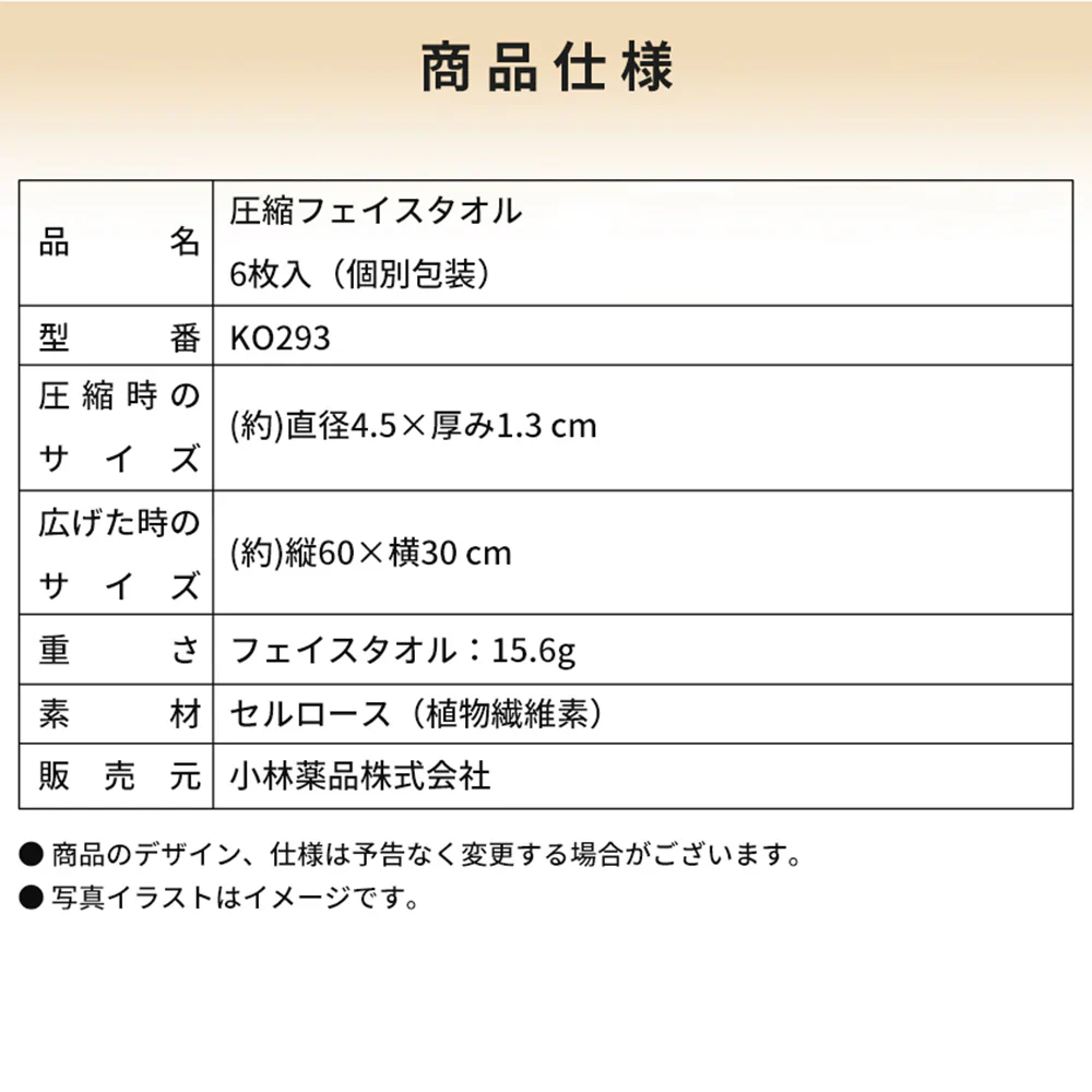 【携帯に便利で、吸水性も抜群】＼6枚入り×3袋／圧縮フェイスタオル 圧縮タオル 圧縮フェイスタオル バスタオル 個包装 圧縮タオル 厚手 使い捨て 繰り返し使用 100% 植物繊維使用 たっぷり吸水 介護 旅行 出張 掃除 抗菌処理 非常用 アウトドア フェイスタオル 備蓄品