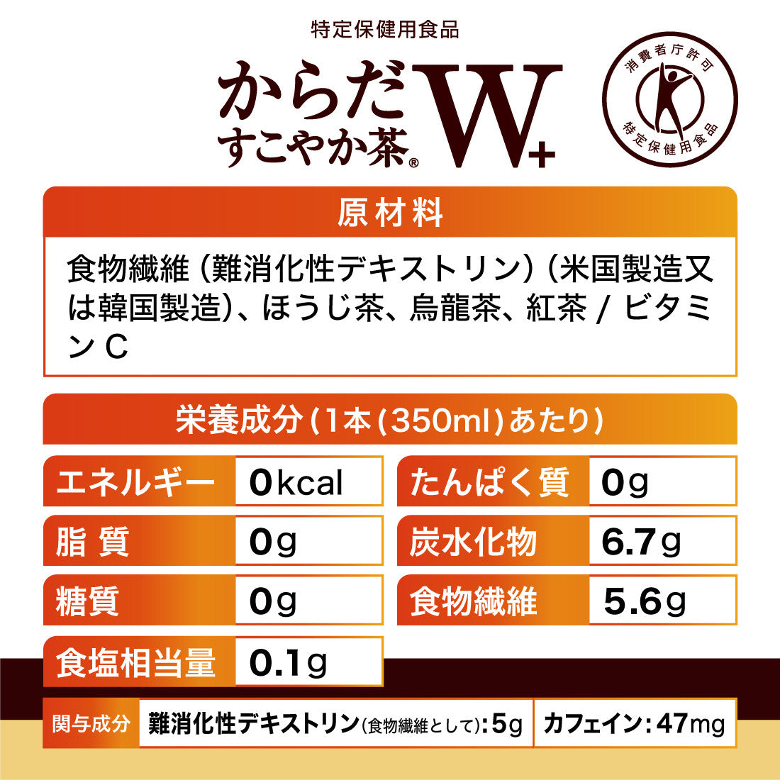 コカ・コーラ からだすこやか茶W 350ml×2ケース/48本