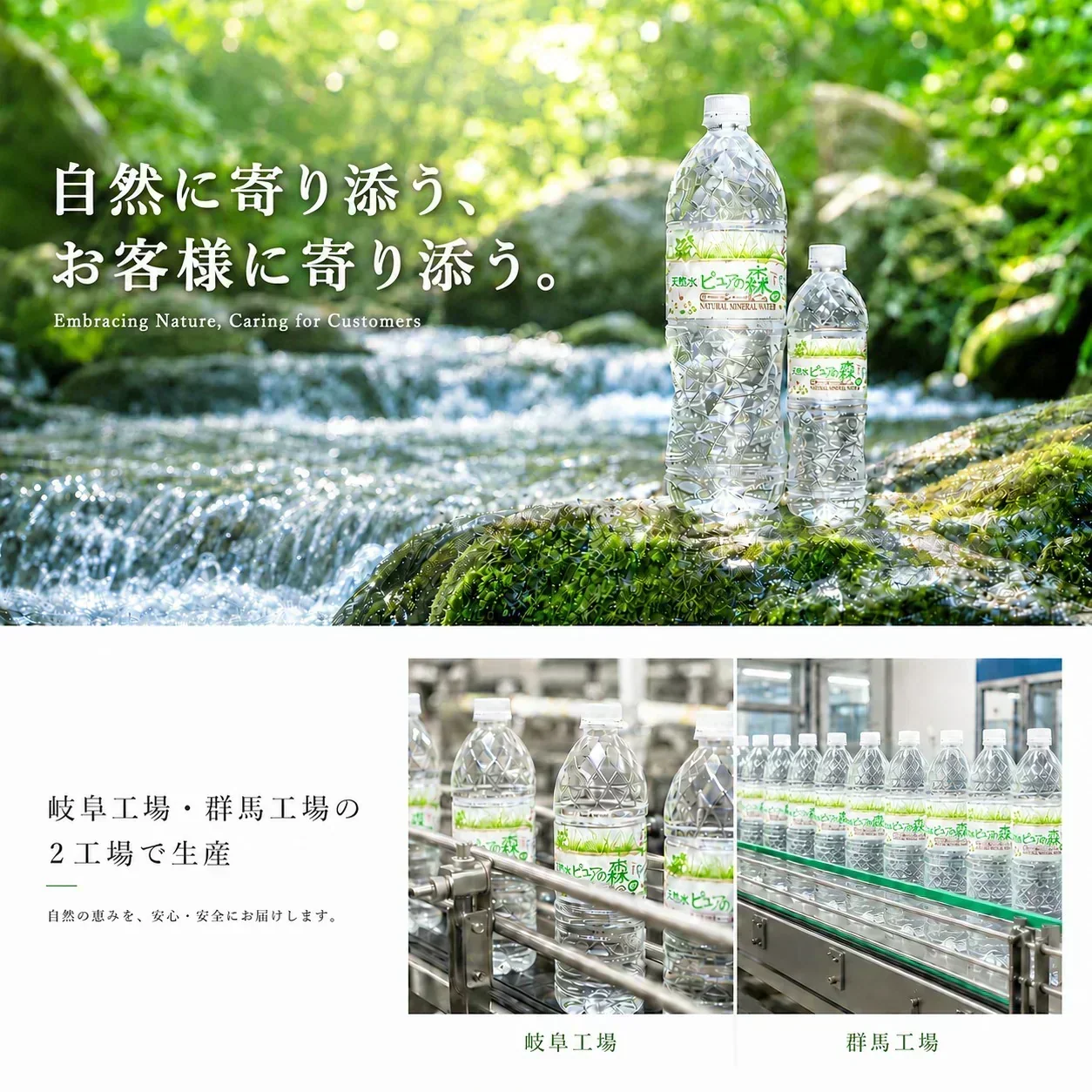 【6営業日以内出荷】【1ケース】  ミネラルウォーター 水 ピュアの森 天然水 500ml 24本 硝酸態窒素 亜硝酸態窒素 検査済み PFOS PFOA 検出限界以下【プチプラ特集】