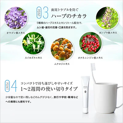 ブレスパレット ペパーミント 25g×4本