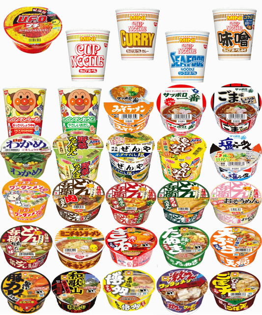 【完全復活版30種】日清食品 東洋水産 サンヨー食品 エースコック 四大メーカー ミニサイズカップ麺 マンスリーセット