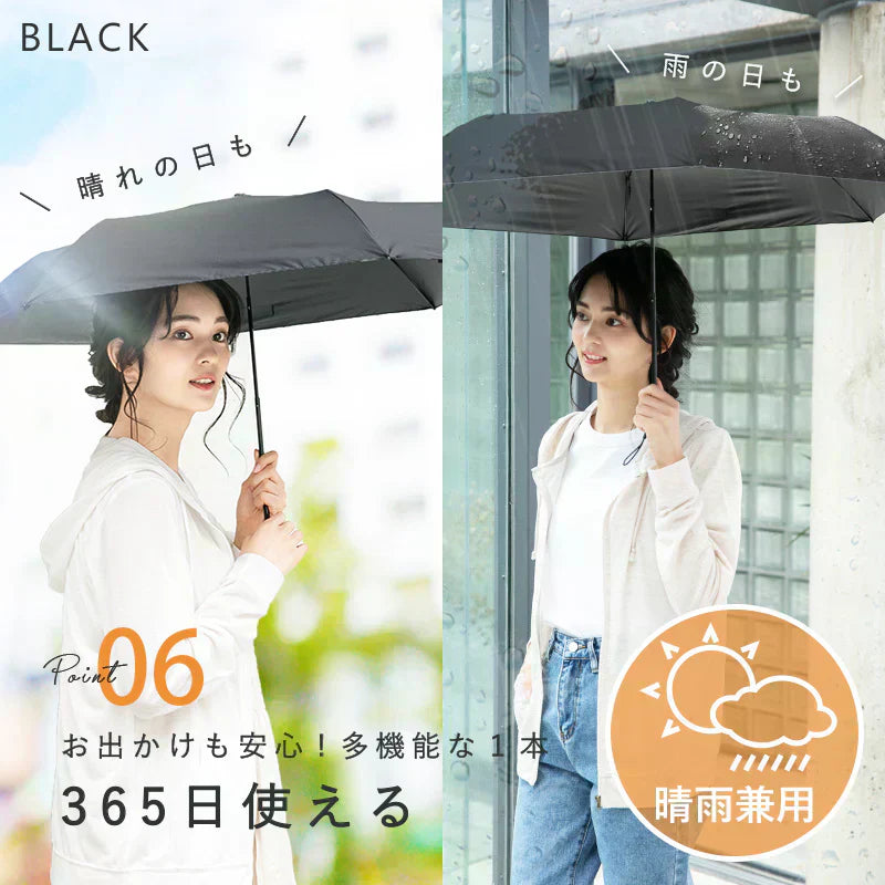 【ブラック】【商品名：軽量日傘】