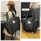 【予約・10月上旬順次発送】キャリーバッグ 「ブラック」 旅行バック 2way 多機能40L/60L/80Lの3段階が調整可能 大きさ調節 4輪 横押し 折りたたみ 軽量 軽い 大容量 機内持ち込み ボストンバッグ おしゃれ 防水 撥水加工 出張
