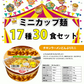 【 送料無料 】 ミニ カップ麺 17種 食べ比べ 詰め合わせ  (合計30食) アソート セット