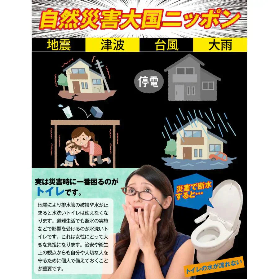非常用トイレセット120回分 1組　（発送予定：9月中旬より）