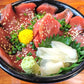 天然メバチ鮪 赤身/中トロ ブロック 計約1kg（訳あり/形大きさ不揃い）