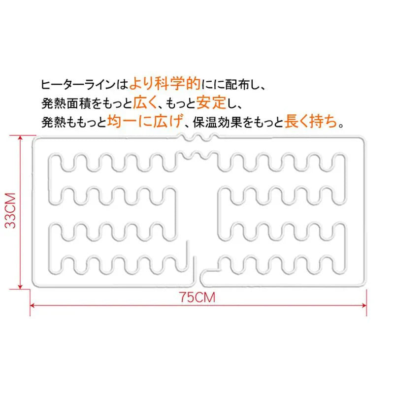 車 シートヒーター ホットカーシート　ヒートクッション　車載クッション ヒートシートカバー 一体型　二段階調節可能　過熱防止機能 滑り止め w094