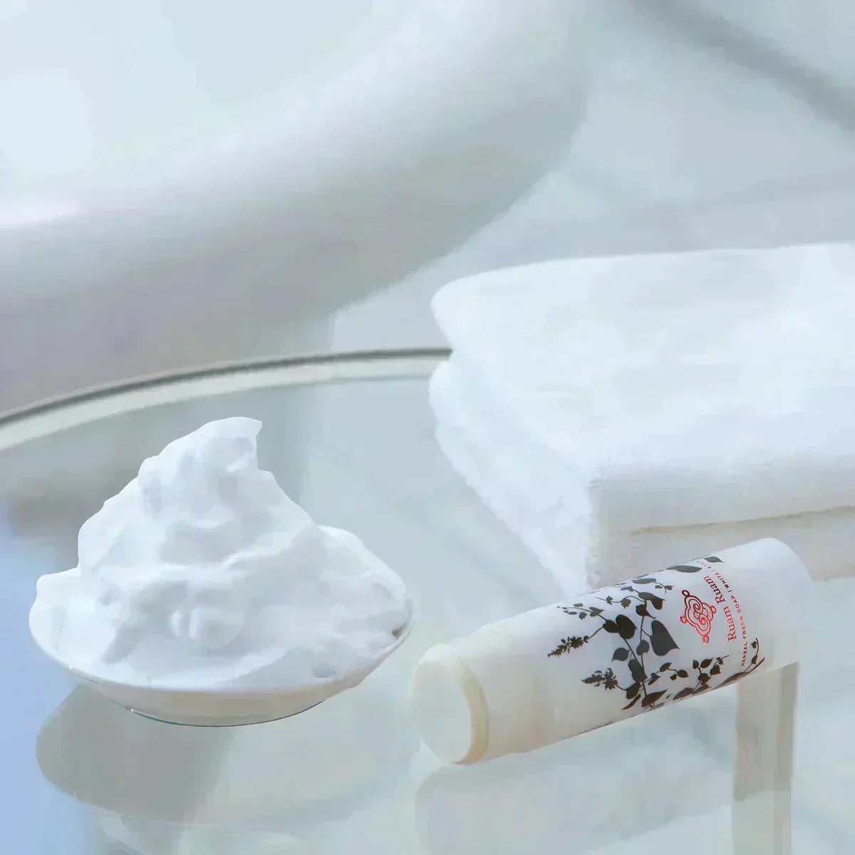 【送料無料】ルアンルアン 生せっけんスティック（オリジナル） 泡立てネット付き 洗顔石鹸