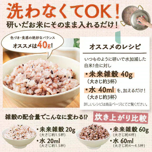 800g 完全国産 未来雑穀21+マンナン (400g×2袋) 雑穀米 送料無料