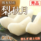 【9月中旬～下旬頃より順次出荷】梨 秋月 送料無料 秀品 約3kg 6〜10玉 熊本県産 お取り寄せ フルーツ ナシ なし 幸水 秋月 新高