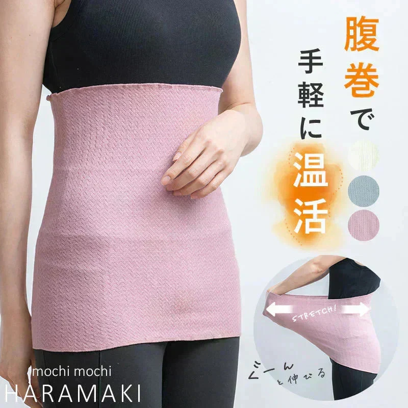 【フリー-ピンク】【商品名：日本製シルク腹巻】