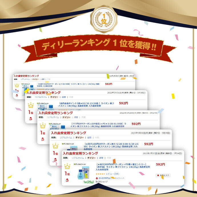 ライオン 新ファストン 1本(25g) 義歯安定剤 入れ歯安定剤