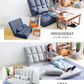 【予約商品：6月中旬（～20日までに発送）】【インディゴグレー】3WAY 座椅子 リクライニング ハイバック リクライニングソファ 二人用 幅130cm ワイド ソファーベッド 2人掛け おしゃれ コンパクト ゆったり 大きめ ソファー ソファ ソファベッド 折りたたみ ベッド ダブル セミダブル