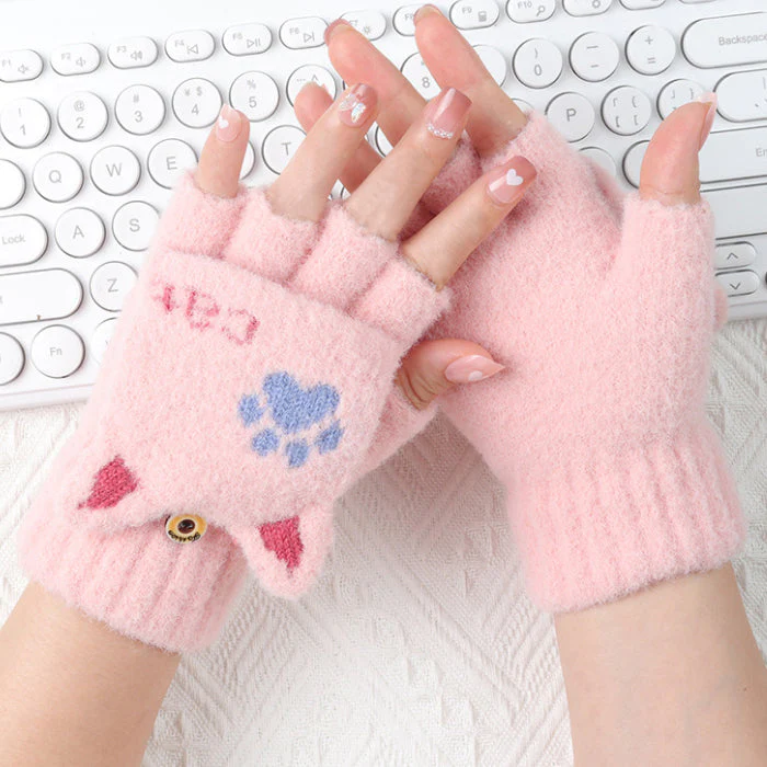 キッズ 手袋 グローブ ねこ 猫耳 ネコ ネコポス