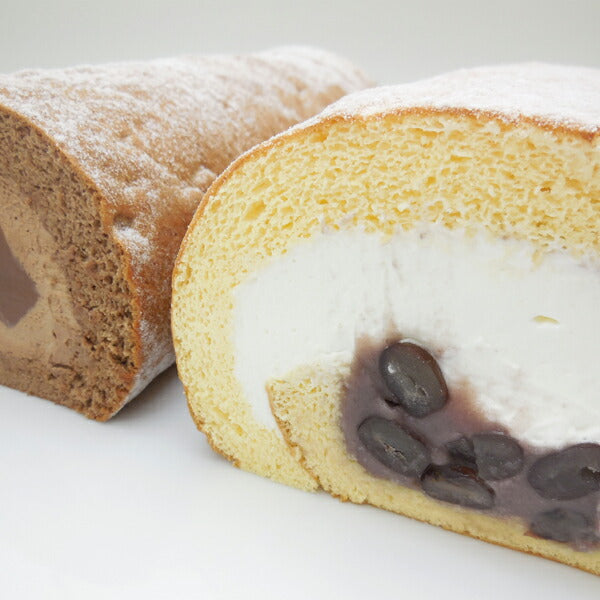【那珂川町名産品】「あずきロール＆生チョコロールのセット」