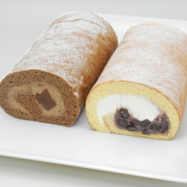 【那珂川町名産品】「あずきロール＆生チョコロールのセット」
