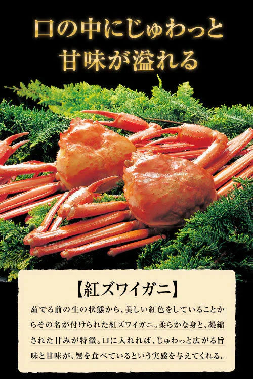 生 紅ズワイガニ カニ足 細身ポーション 2kg (500g (30本前後入) ×4個)北海道産 ズワイガニ カニ 蟹 かに 生食 刺身 日時指定不可